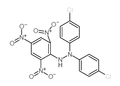 1,1-bis(4-chlorophenyl)-2-(2,4,6-trinitrophenyl)hydrazine Structure