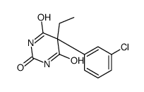 5-(3-chlorophenyl)-5-ethyl-1,3-diazinane-2,4,6-trione结构式