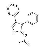 N-(3,4-diphenyl-3H-thiazol-2-ylidene)-acetamide Structure