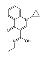 1-cyclopropyl-N-ethyl-4-oxoquinoline-3-carboxamide结构式