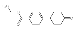 Ethyl 4-(4-oxocyclohexyl)benzoate structure