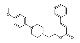 2-[4-(4-methoxyphenyl)piperazin-1-yl]ethyl (E)-3-pyridin-3-ylprop-2-enoate Structure