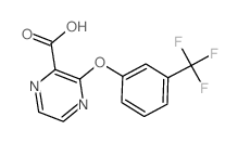 3-[3-(TRIFLUOROMETHYL)PHENOXY]PYRAZINE-2-CARBOXYLIC ACID Structure