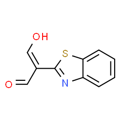 2-Benzothiazoleacetaldehyde,alpha-(hydroxymethylene)-(9CI) Structure