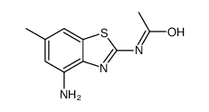 Acetamide, N-(4-amino-6-methyl-2-benzothiazolyl)- (9CI) structure