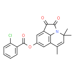 4,4,6-Trimethyl-1,2-dioxo-1,2-dihydro-4H-pyrrolo[3,2,1-ij]quinolin-8-yl 2-chlorobenzoate structure