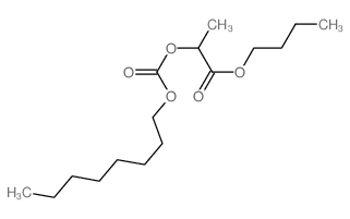 Propanoic acid,2-[[(octyloxy)carbonyl]oxy]-, butyl ester结构式