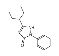 3-(1-Ethylpropyl)-1-phenyl-1H-1,2,4-triazol-5(4H)-one结构式