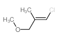 1-chloro-3-methoxy-2-methyl-prop-1-ene结构式