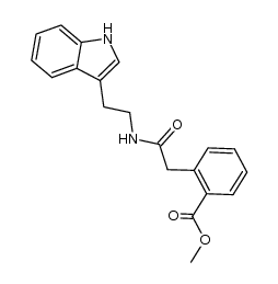 2-[(2-indol-3-yl-ethylcarbamoyl)-methyl]-benzoic acid methyl ester Structure