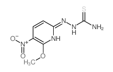 [(6-methoxy-5-nitro-pyridin-2-yl)amino]thiourea结构式