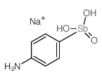 Benzenamine, 4-stibono-, disodium salt structure