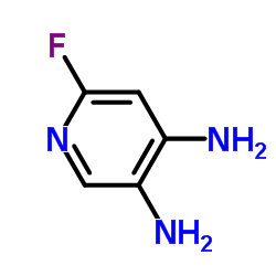 6-氟吡啶-3,4-二胺结构式