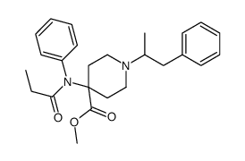 methyl 1-(1-phenylpropan-2-yl)-4-(N-propanoylanilino)piperidine-4-carboxylate结构式