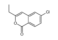 6-chloro-3-ethylisochromen-1-one Structure