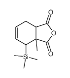 3a-Methyl-4-trimethylsilanyl-3a,4,7,7a-tetrahydro-isobenzofuran-1,3-dione结构式