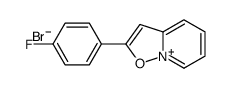 2-(4-fluorophenyl)-[1,2]oxazolo[2,3-a]pyridin-8-ium,bromide Structure