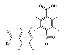 4-(4-carboxy-2,3,5,6-tetrafluorophenyl)sulfonyl-2,3,5,6-tetrafluorobenzoic acid Structure