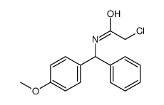 2-chloro-N-[(4-methoxyphenyl)-phenylmethyl]acetamide结构式