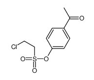 (4-acetylphenyl) 2-chloroethanesulfonate结构式