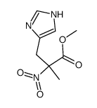 3-(1(3)H-imidazol-4-yl)-2-methyl-2-nitro-propionic acid methyl ester结构式