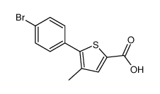 5-(4-BROMO-PHENYL)-4-METHYL-THIOPHENE-2-CARBOXYLIC ACID Structure