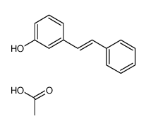 acetic acid,3-(2-phenylethenyl)phenol Structure