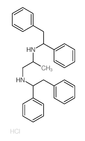 1,2-Propanediamine,N1,N2-bis(1,2-diphenylethyl)-, hydrochloride (1:2)结构式