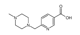 6-(4-methyl-piperazin-1-ylmethyl)-nicotinic acid Structure