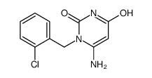 6-amino-1-[(2-chlorophenyl)methyl]pyrimidine-2,4-dione Structure