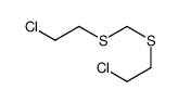 1-chloro-2-(2-chloroethylsulfanylmethylsulfanyl)ethane Structure