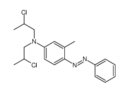 N,N-Bis(3-chloropropyl)-2-methylazobenzen-4-amine structure