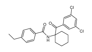 N-[1-(3,5-dichlorobenzoyl)cyclohexyl]-4-ethylbenzamide Structure