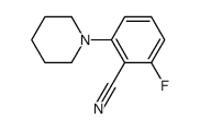 2-fluoro-6-(piperidin-1-yl)benzonitrile结构式