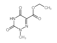 1,2,4-Triazine-6-carboxylicacid, 2,3,4,5-tetrahydro-2-methyl-3,5-dioxo-, ethyl ester structure