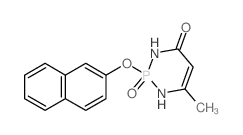 1,3,2-Diazaphosphorin-4(1H)-one, 2, 3-dihydro-6-methyl-2-(2-naphthalenoxy)-, 2-oxide structure