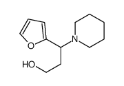 3-(furan-2-yl)-3-piperidin-1-ylpropan-1-ol Structure