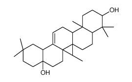 4,4,6a,6b,11,11,14b-heptamethyl-1,2,3,4a,5,6,7,8,9,10,12,12a,14,14a-tetradecahydropicene-3,8a-diol Structure