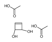 acetic acid,(1R,2S)-cyclobut-3-ene-1,2-diol结构式