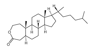 3-oxa-A-homo-5α-cholestan-4-one Structure