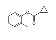 Cyclopropanecarboxylic acid, 2,3-dimethylphenyl ester (9CI) structure