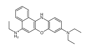 5-ethylamino-9- diethylaminobenzo(a)phenoxazinium Structure