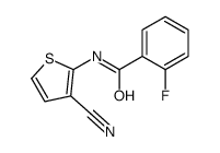 Benzamide, N-(3-cyano-2-thienyl)-2-fluoro- (9CI)结构式