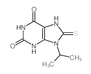 9-propan-2-yl-8-sulfanylidene-3,7-dihydropurine-2,6-dione Structure