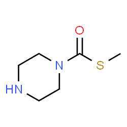 1-Piperazinecarbothioic acid,S-methyl ester Structure