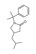 4-isobutyl-1-(2-phenylpropan-2-yl)pyrrolidin-2-one结构式