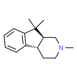 1H-Indeno[2,1-c]pyridine,2,3,4,4a,9,9a-hexahydro-2,9,9-trimethyl-,trans-(9CI) Structure