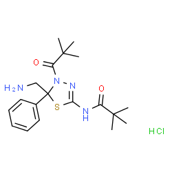 N-(5-(Aminomethyl)-5-Phenyl-4-Pivaloyl-4,5-Dihydro-1,3,4-Thiadiazol-2-Yl)Pivalamide Hydrochloride picture