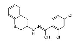 Benzoic acid, 2,4-dichloro-, 2-(2H-1,4-benzothiazin-3-yl)hydrazide picture