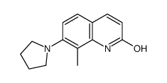 2(1H)-Quinolinone,8-methyl-7-(1-pyrrolidinyl)-(9CI) Structure